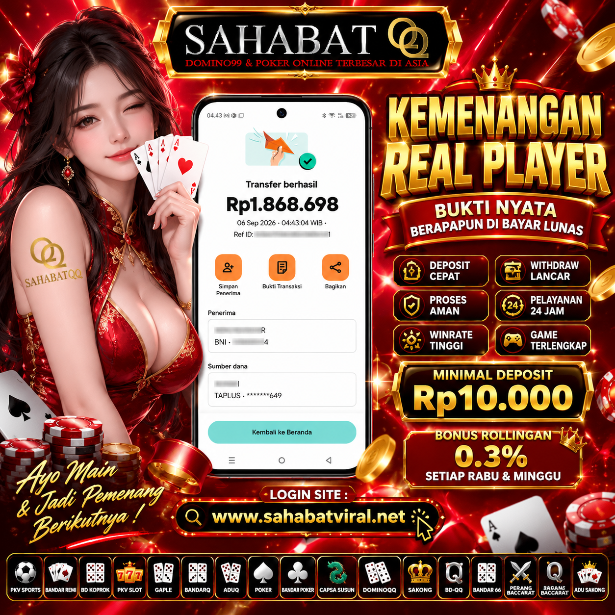BANDARQ & SAKONG & PKV SLOT